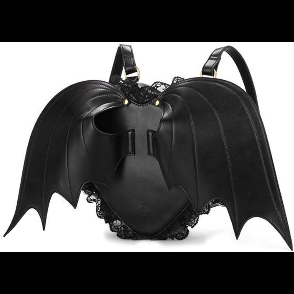 Unique Black Bat Wing Backpack